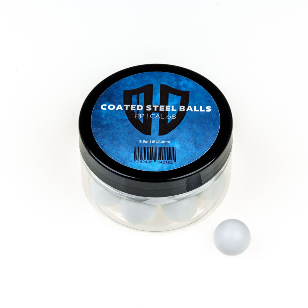 20 x COATED STEEL BALLs | 9,9g | Stahlkern mit Kunststoffmantel | 17,3mm | HDR68 | HDS68 | HDX68 | HDB68 | Cal.68