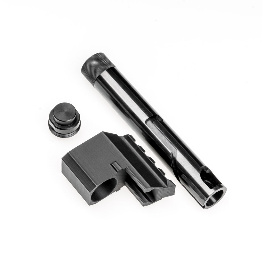 KOMBI | STEEL TUNING BARREL - Short + Cover + Expansion Cap | Co² KIT | FSC Pistol | 60J+